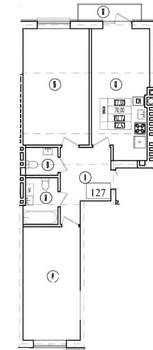 2-к квартира, строящийся дом, 71м2, 3/9 этаж