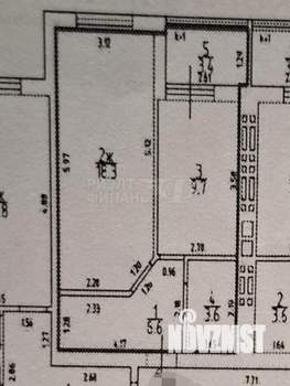 1-к квартира, вторичка, 38м2, 3/8 этаж