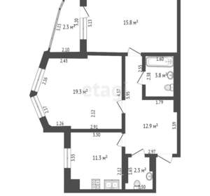 2-к квартира, вторичка, 64м2, 6/9 этаж