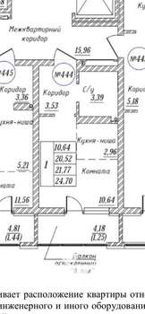 Студия квартира, вторичка, 25м2, 7/9 этаж