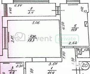 2-к квартира, вторичка, 65м2, 6/7 этаж