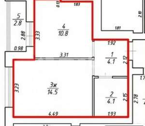 Студия квартира, вторичка, 34м2, 1/9 этаж