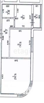 2-к квартира, вторичка, 64м2, 2/12 этаж