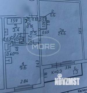 1-к квартира, вторичка, 42м2, 1/10 этаж