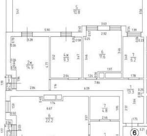 2-к квартира, вторичка, 55м2, 2/7 этаж