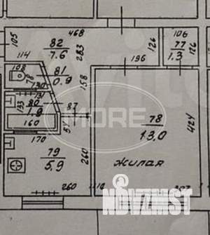 2-к квартира, вторичка, 47м2, 2/5 этаж
