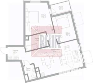 2-к квартира, вторичка, 82м2, 2/8 этаж