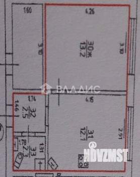 1-к квартира, вторичка, 31м2, 1/5 этаж