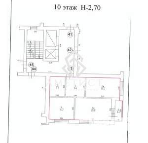 2-к квартира, вторичка, 74м2, 10/10 этаж