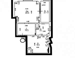 1-к квартира, вторичка, 56м2, 13/21 этаж