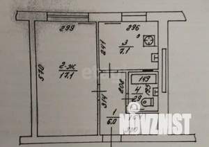1-к квартира, вторичка, 33м2, 1/9 этаж