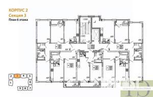 1-к квартира, вторичка, 39м2, 6/9 этаж