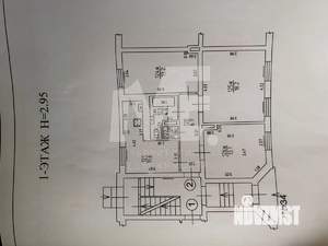 3-к квартира, вторичка, 64м2, 1/3 этаж