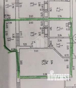 1-к квартира, вторичка, 34м2, 4/9 этаж