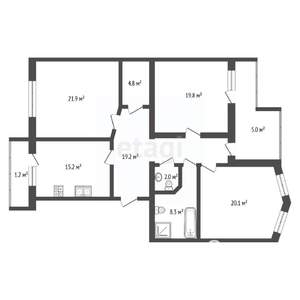 3-к квартира, вторичка, 118м2, 3/6 этаж