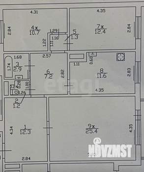 3-к квартира, вторичка, 85м2, 4/9 этаж