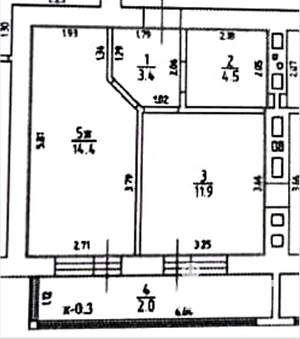 1-к квартира, вторичка, 34м2, 1/9 этаж