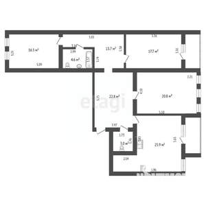 3-к квартира, вторичка, 125м2, 2/5 этаж