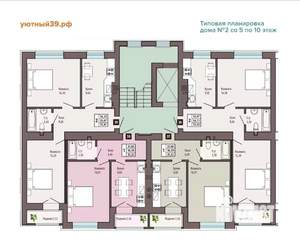 2-к квартира, вторичка, 55м2, 5/10 этаж