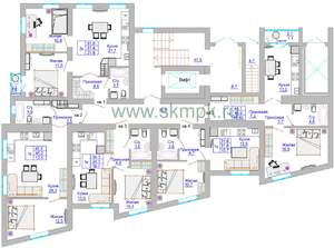 1-к квартира, вторичка, 44м2, 1/8 этаж