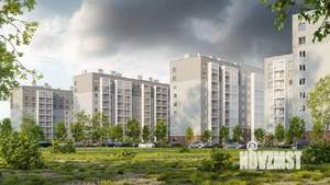 1-к квартира, строящийся дом, 37м2, 3/9 этаж