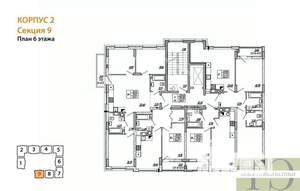 1-к квартира, вторичка, 39м2, 6/9 этаж