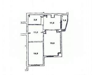 2-к квартира, вторичка, 61м2, 7/9 этаж