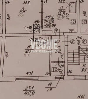 2-к квартира, вторичка, 43м2, 2/3 этаж