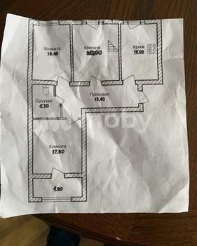 3-к квартира, вторичка, 98м2, 2/4 этаж