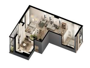 2-к квартира, вторичка, 106м2, 7/7 этаж