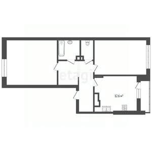 2-к квартира, вторичка, 67м2, 3/9 этаж