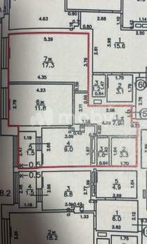 2-к квартира, вторичка, 55м2, 17/18 этаж