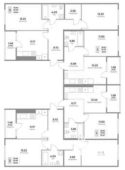 2-к квартира, вторичка, 55м2, 5/10 этаж