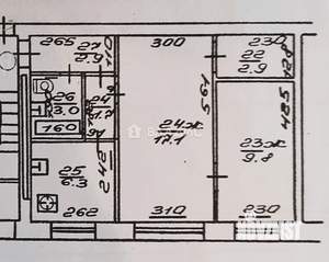 2-к квартира, вторичка, 44м2, 1/5 этаж