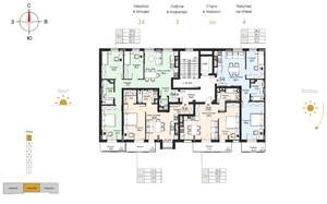 1-к квартира, строящийся дом, 48м2, 7/7 этаж