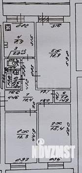 3-к квартира, вторичка, 73м2, 5/5 этаж