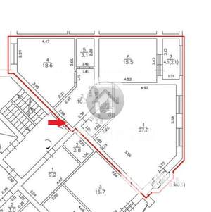 4-к квартира, вторичка, 164м2, 7/8 этаж