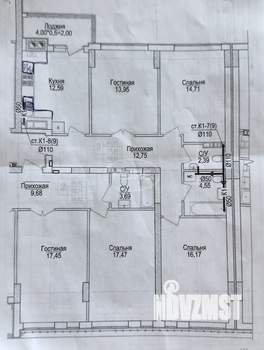 3-к квартира, вторичка, 84м2, 13/15 этаж