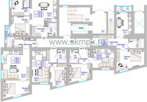 1-к квартира, вторичка, 44м2, 1/8 этаж