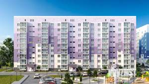 1-к квартира, строящийся дом, 37м2, 7/9 этаж