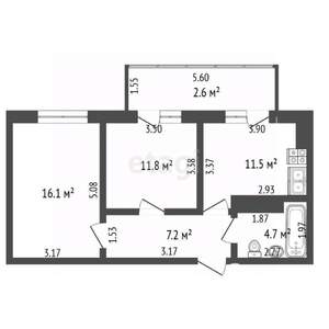 2-к квартира, вторичка, 118м2, 10/10 этаж