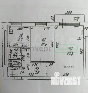 2-к квартира, вторичка, 44м2, 3/9 этаж