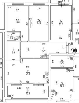 2-к квартира, сданный дом, 81м2, 5/17 этаж