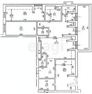 3-к квартира, вторичка, 110м2, 6/8 этаж