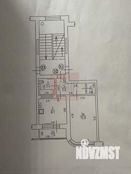 1-к квартира, вторичка, 32м2, 2/5 этаж