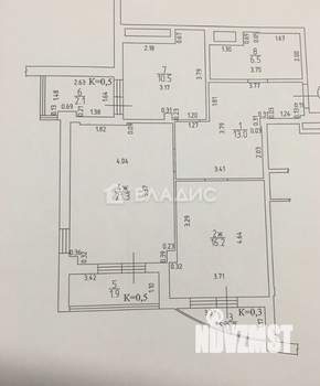 2-к квартира, вторичка, 68м2, 8/9 этаж