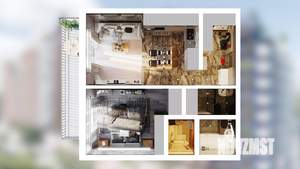 1-к квартира, вторичка, 62м2, 8/13 этаж