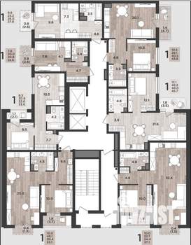 1-к квартира, вторичка, 54м2, 4/14 этаж