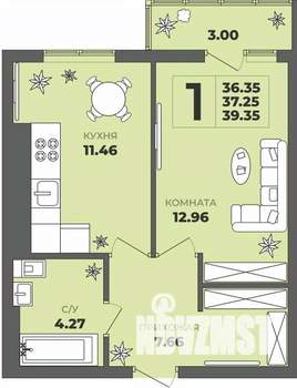 1-к квартира, вторичка, 37м2, 5/8 этаж