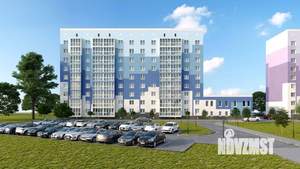 2-к квартира, строящийся дом, 59м2, 2/9 этаж